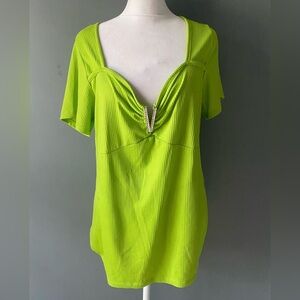 Gemstone women’s green size 1X top stretch